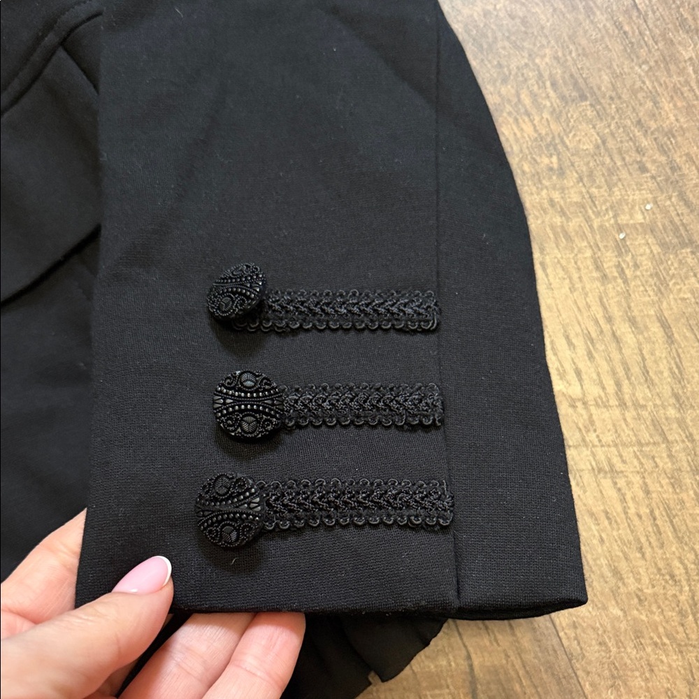 Chico's Black Ruffled Blazer - Picture 7 of 12